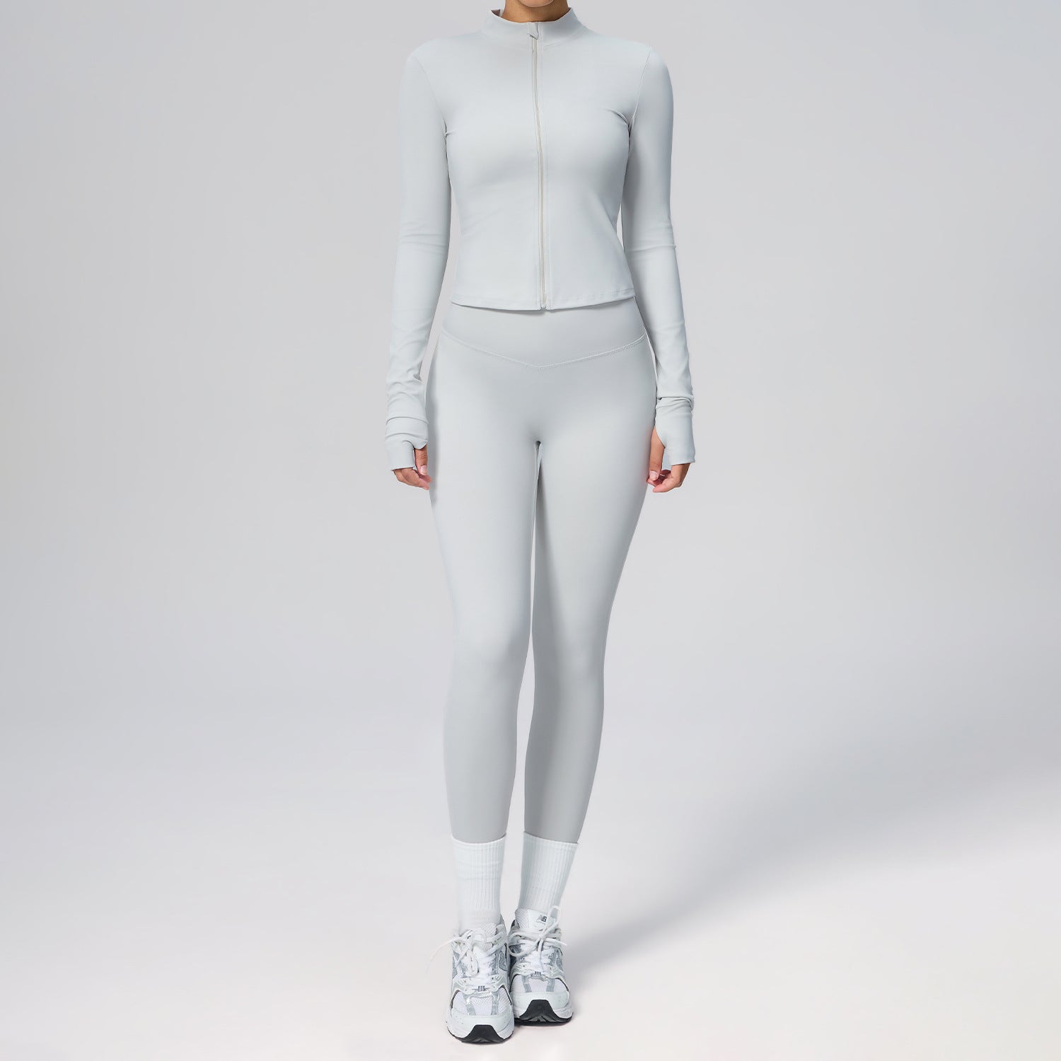3-Piece Yoga Set – Sports Bra, Zip-Up Jacket & Pants