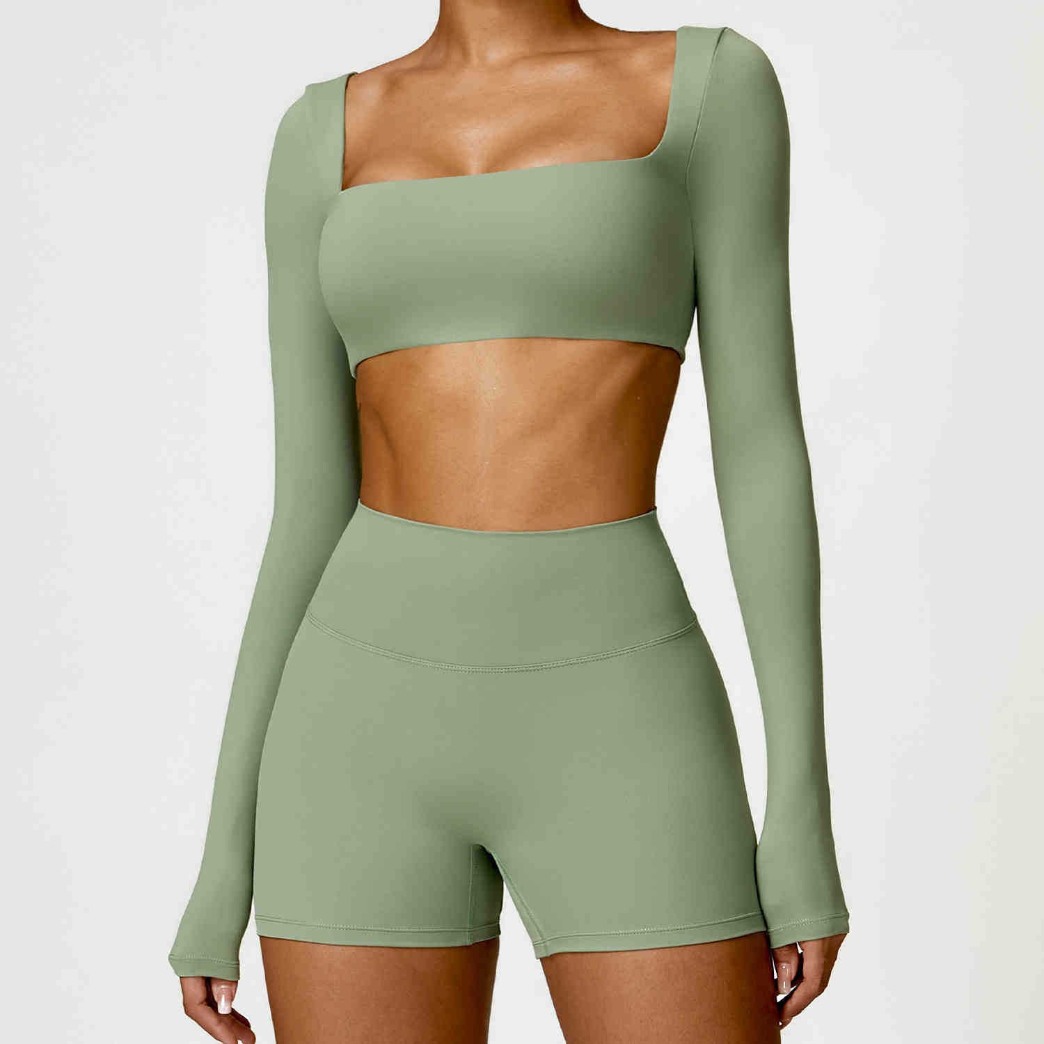 Top Sport Crop Manches Longues Séchage Rapide – Yoga & Fitness