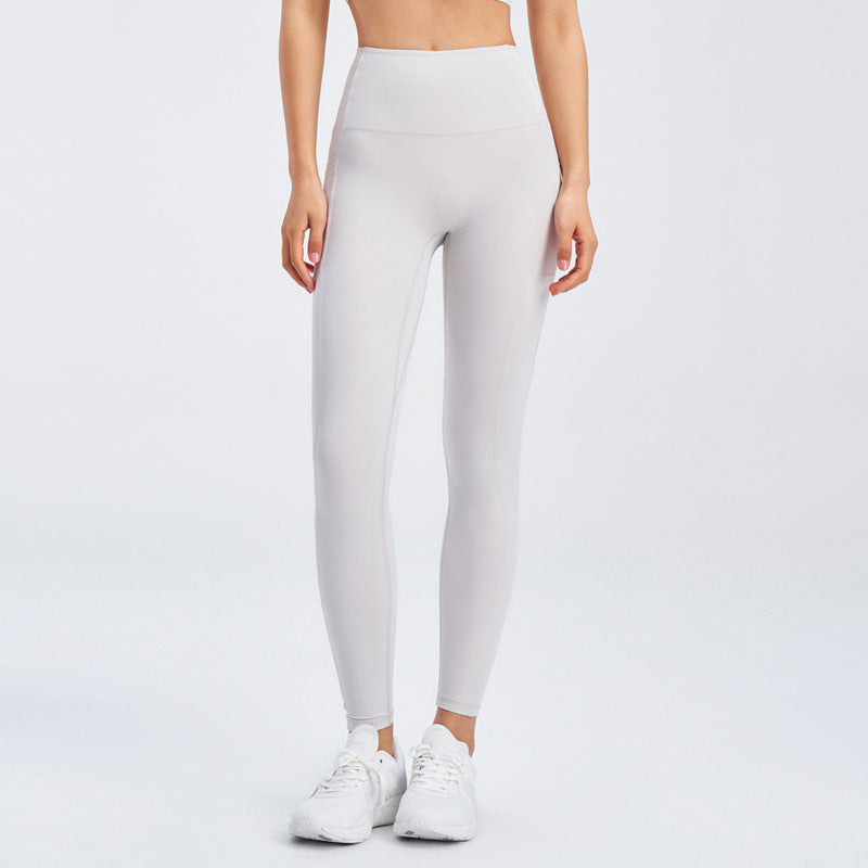 Legging Yoga Femme Taille Haute – Sensation Nuage, Nylon/Spandex, Coupe Ajustée