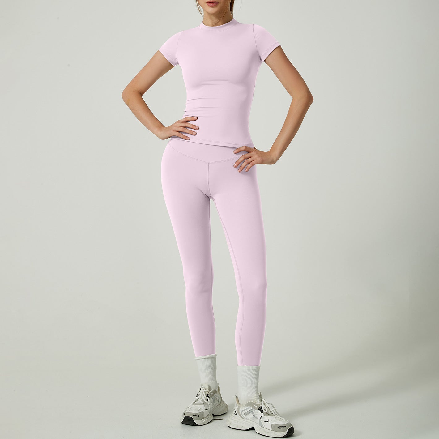 Women's 2-Piece Sports Set – Nylon/Spandex, Shaping Effect, 3 Configurations