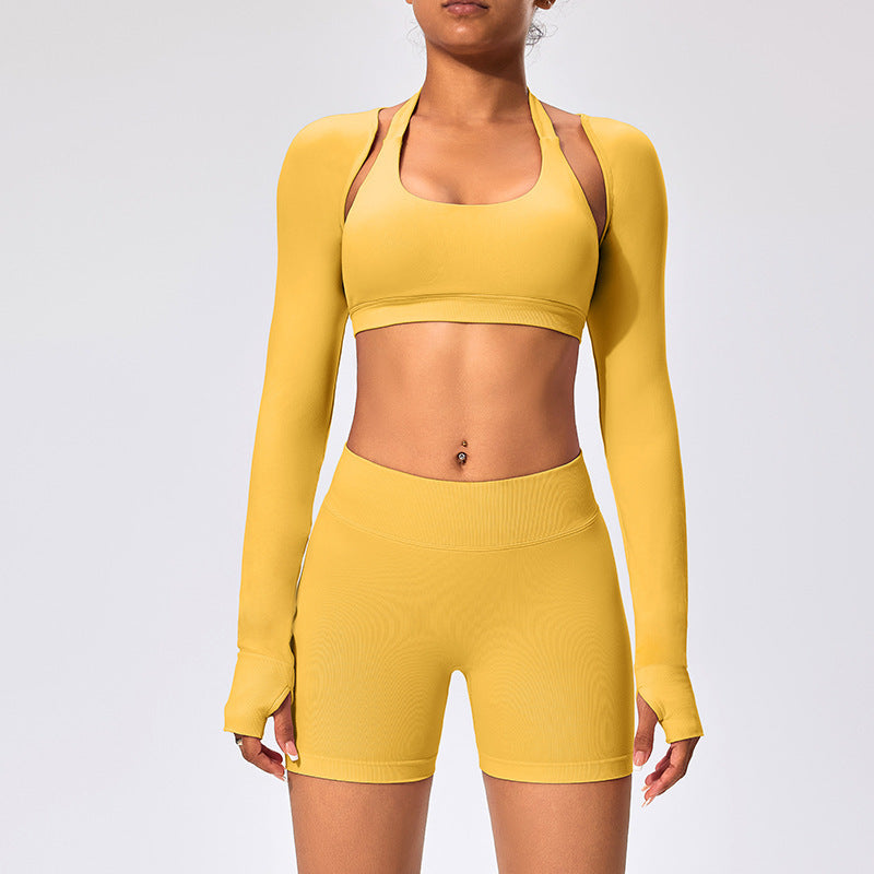 Châle Veste de Yoga Courte Slim – Séchage Rapide Respirant