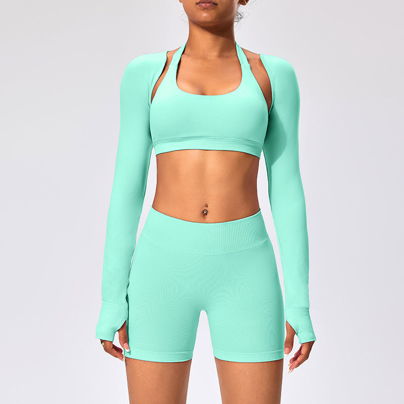 Châle Veste de Yoga Courte Slim – Séchage Rapide Respirant