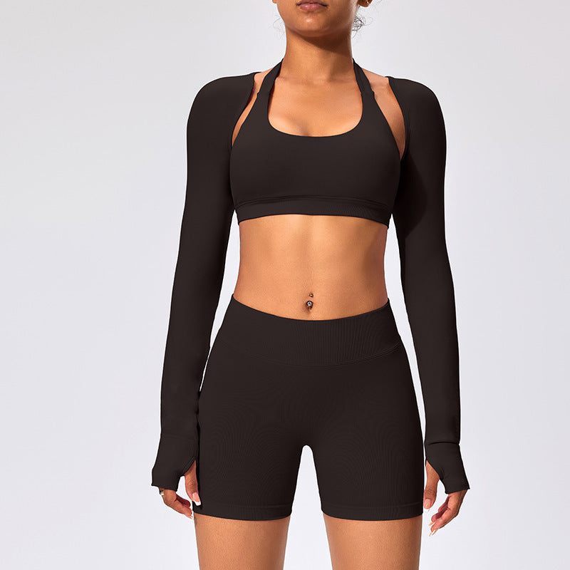 Châle Veste de Yoga Courte Slim – Séchage Rapide Respirant