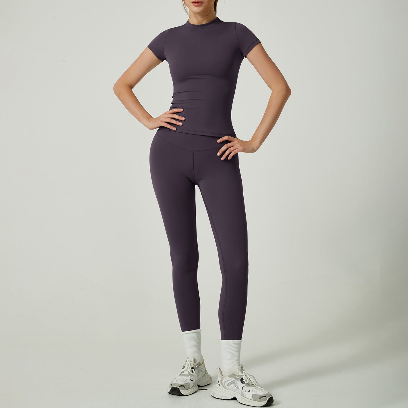 Women's 2-Piece Sports Set – Nylon/Spandex, Shaping Effect, 3 Configurations