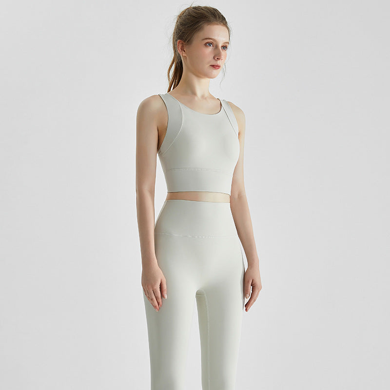 2-Piece Professional High-Waist Anti-Shock Yoga Set – Seamless