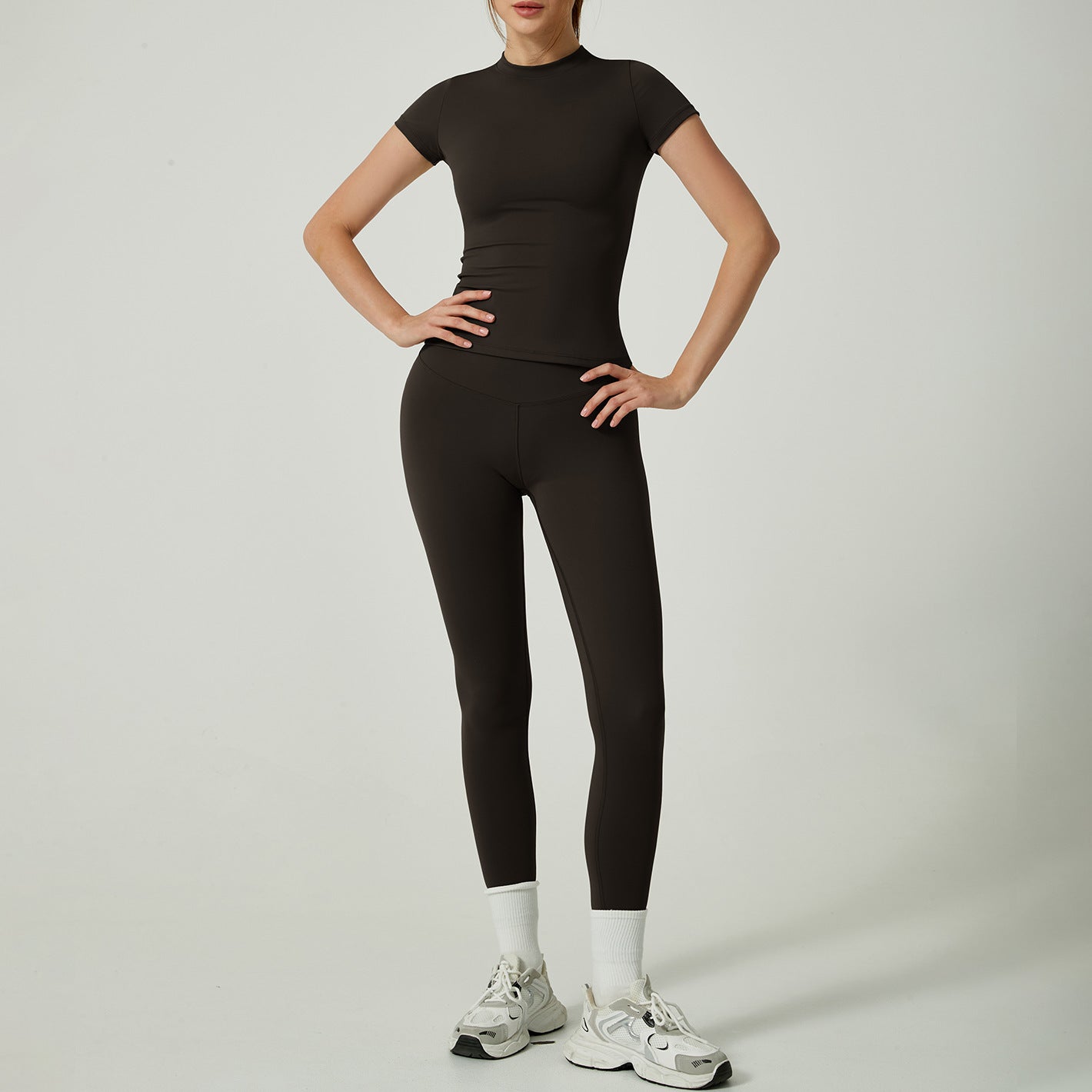 Women's 2-Piece Sports Set – Nylon/Spandex, Shaping Effect, 3 Configurations