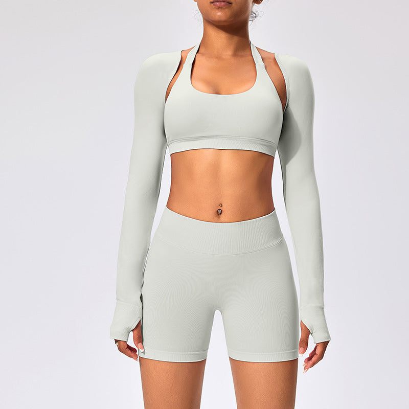 Châle Veste de Yoga Courte Slim – Séchage Rapide Respirant