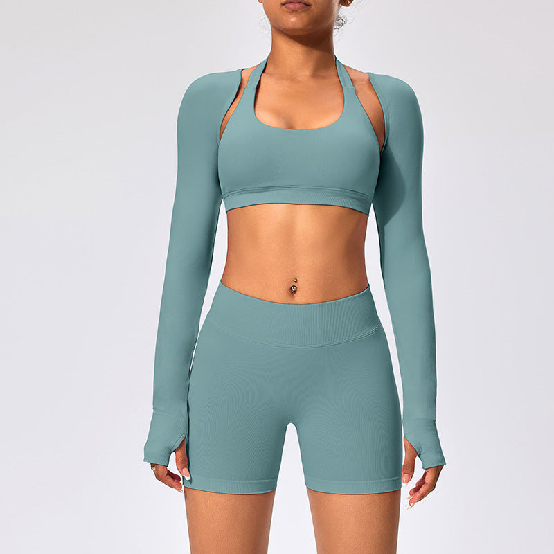 Châle Veste de Yoga Courte Slim – Séchage Rapide Respirant