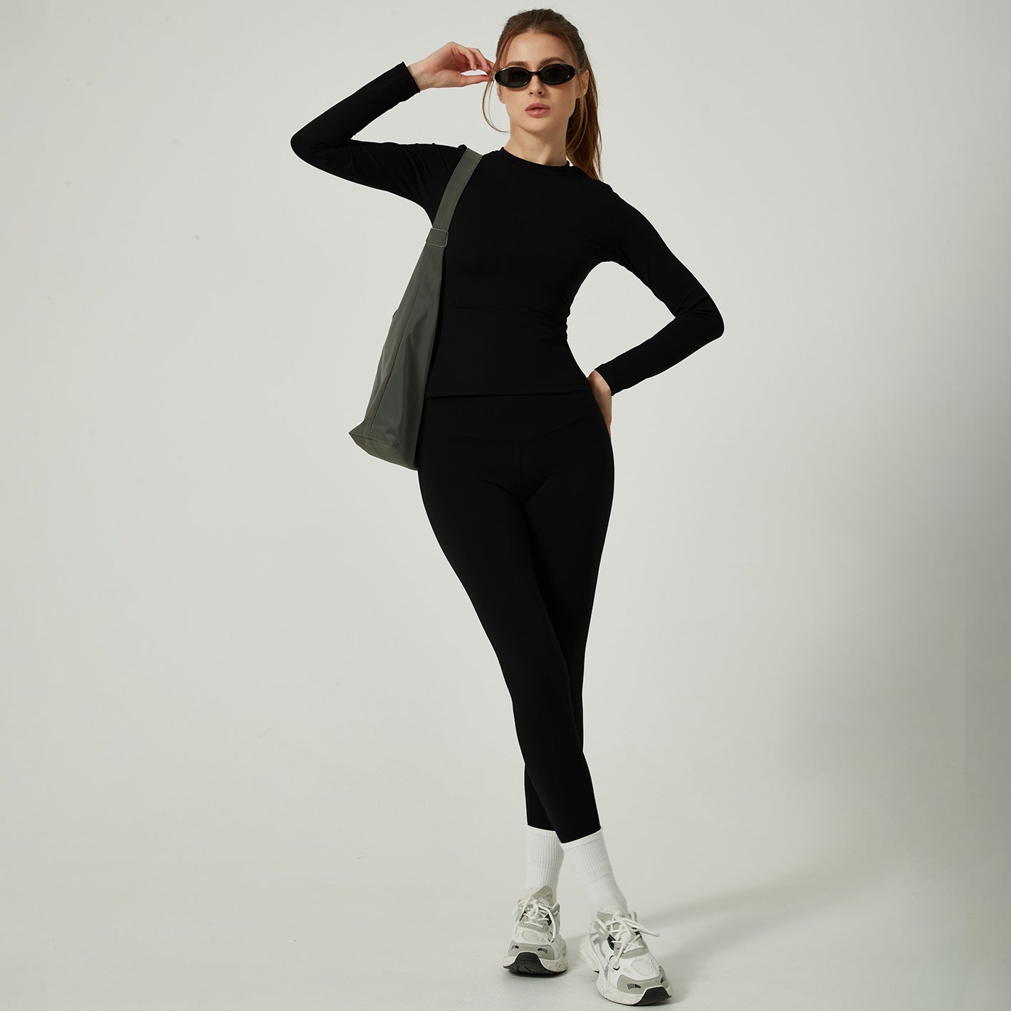 Women's 2-Piece Sports Set – Nylon/Spandex, Shaping Effect, 3 Configurations