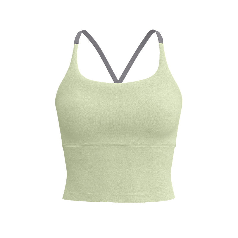 Top de Yoga Sans Manches Anti-Choc Séchage Rapide – Dos Nu Sans Coutures