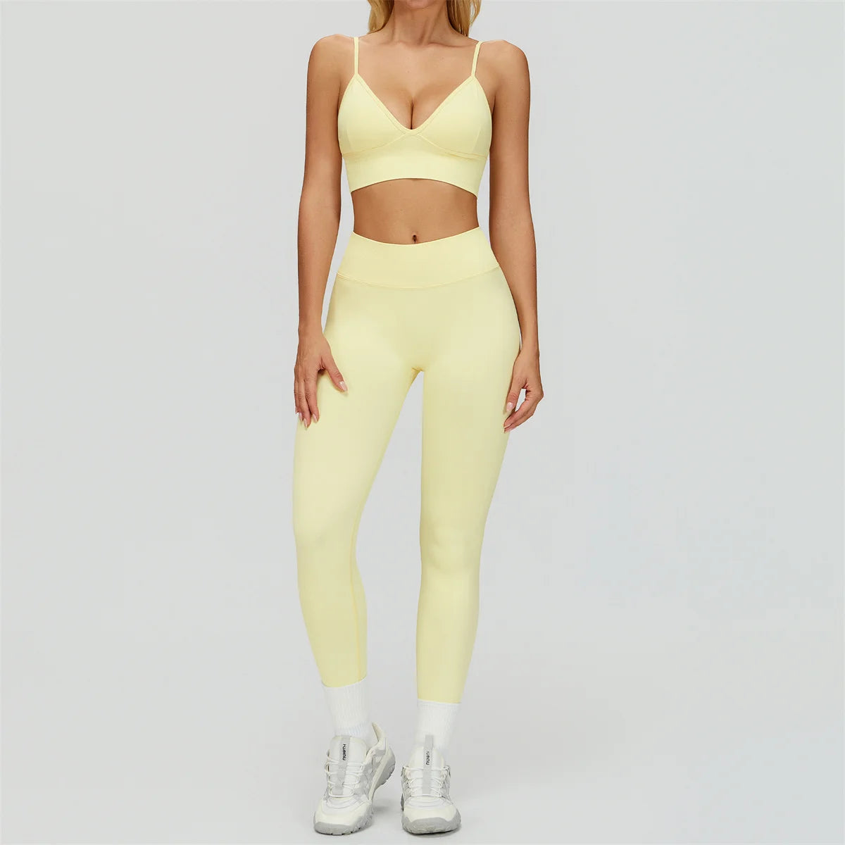 2 or 3 Piece Seamless Yoga Set – Bra, Leggings & Shorts
