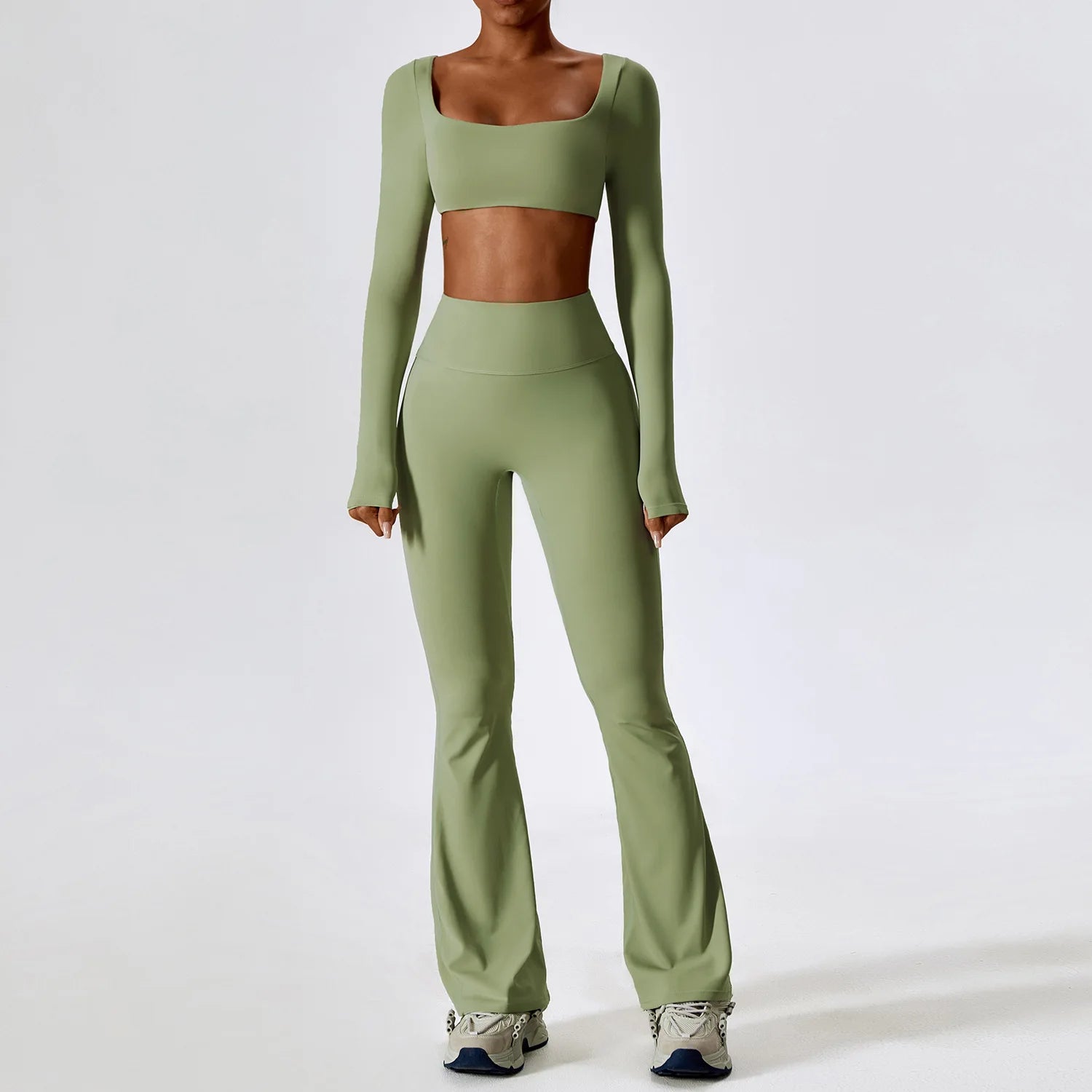 Women's Seamless 2-Piece Yoga Set — Bra & High-Waisted Leggings