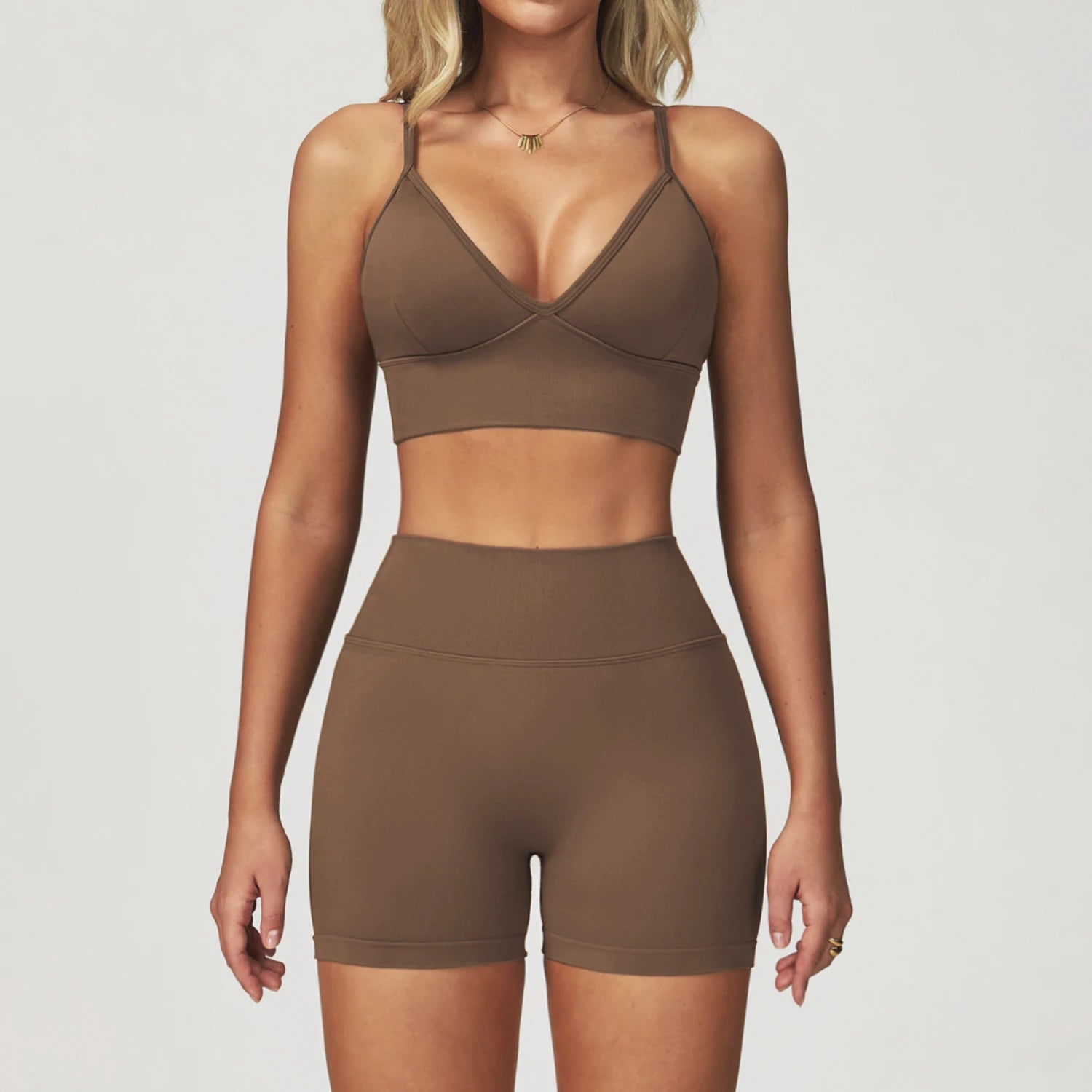 2 or 3 Piece Seamless Yoga Set – Bra, Leggings & Shorts