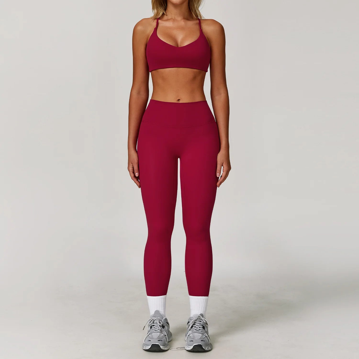 Women's 2 or 3 Piece Yoga Set — Bra, Leggings & Long Sleeve Crop Top