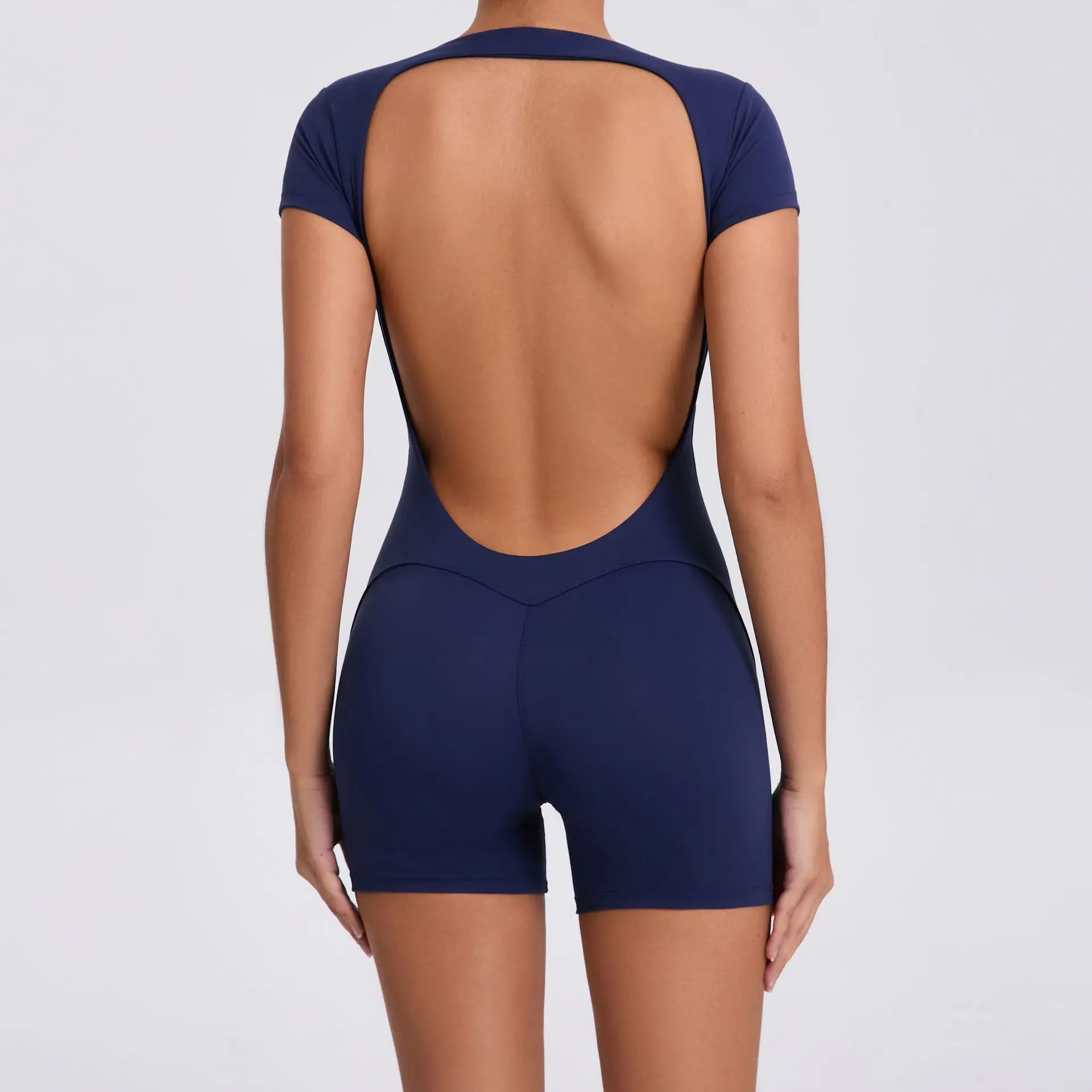 Short-Sleeve Yoga Jumpsuit – Pilates Sports Dungarees