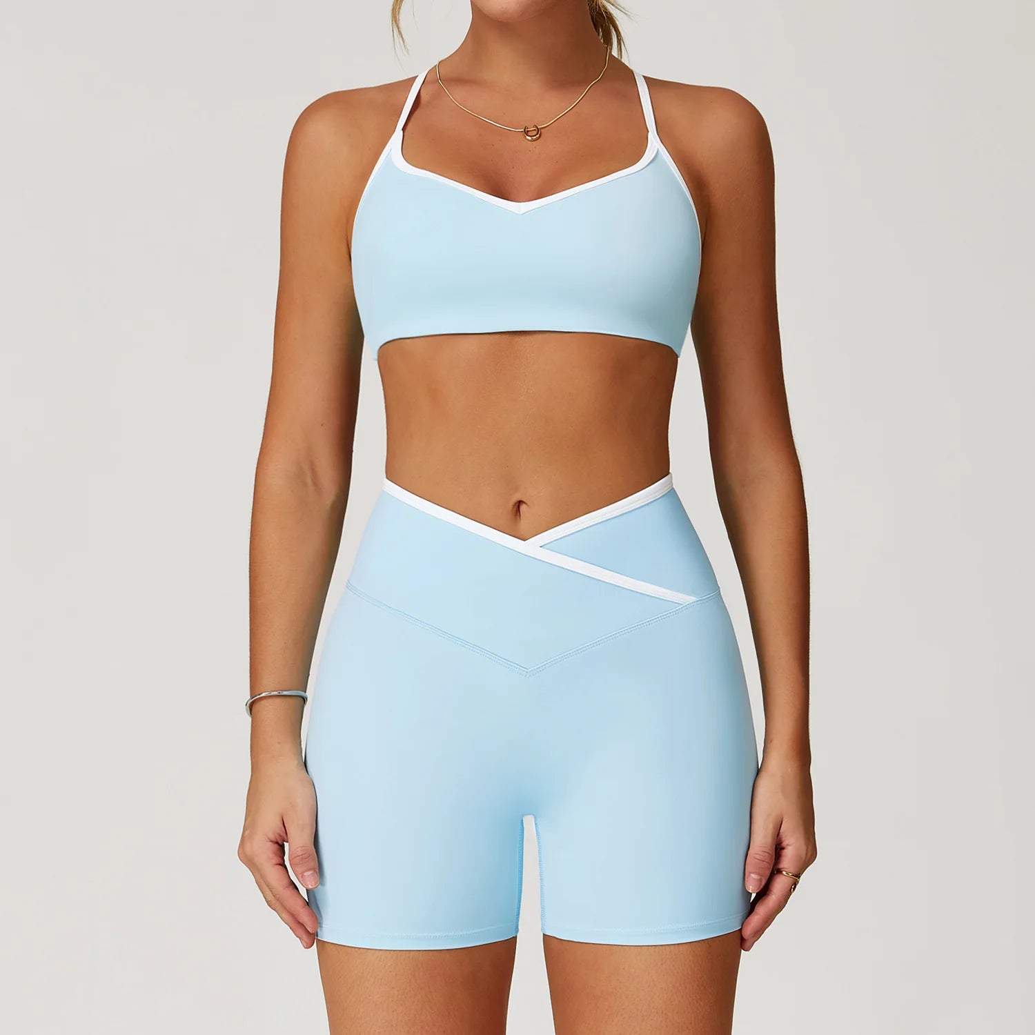 2-Piece Yoga Set - Bra & High-Waisted Shaping Leggings