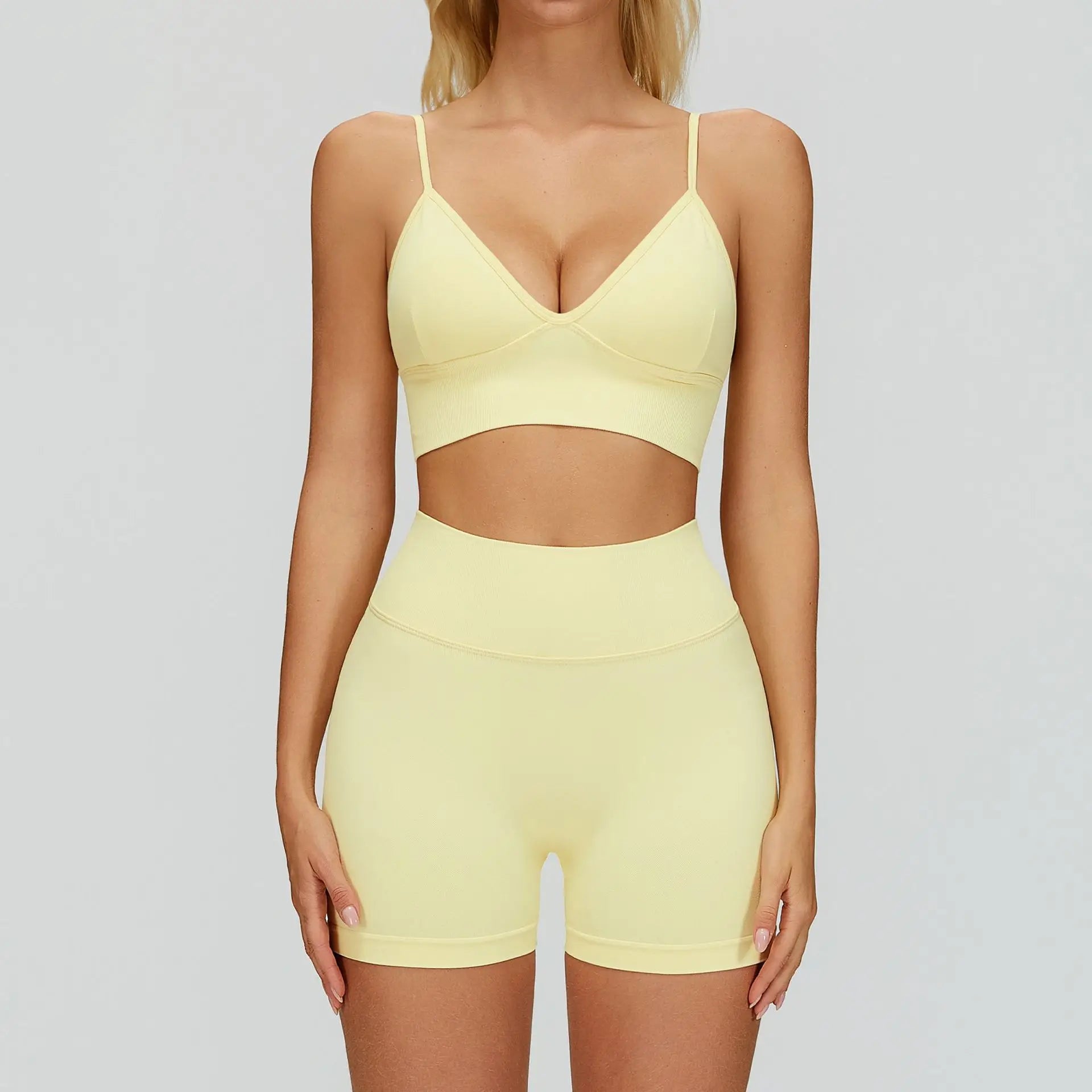 2 or 3 Piece Seamless Yoga Set – Bra, Leggings & Shorts