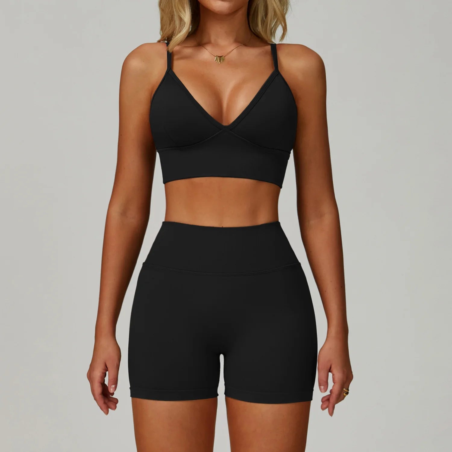 2 or 3 Piece Seamless Yoga Set – Bra, Leggings & Shorts
