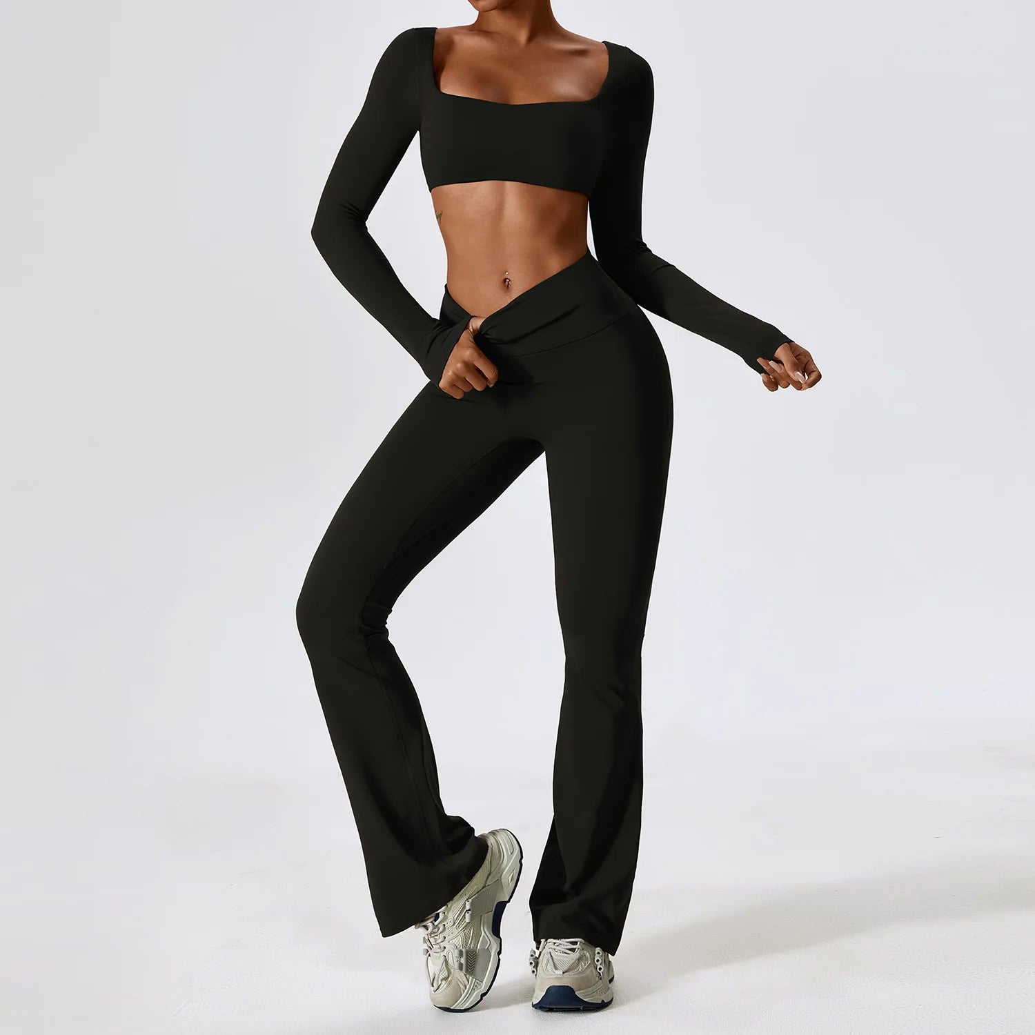 Women's Seamless 2-Piece Yoga Set — Bra & High-Waisted Leggings