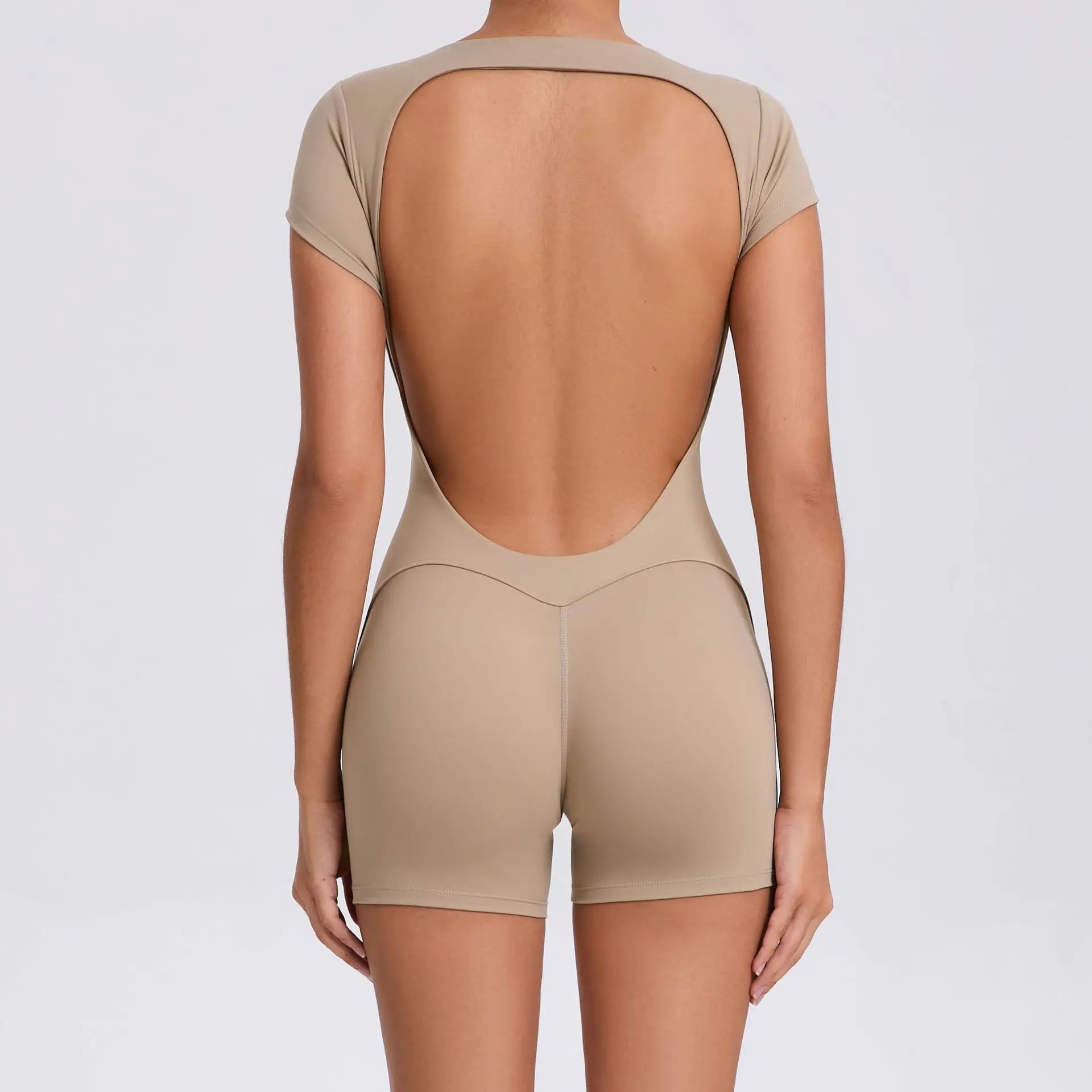 Short-Sleeve Yoga Jumpsuit – Pilates Sports Dungarees