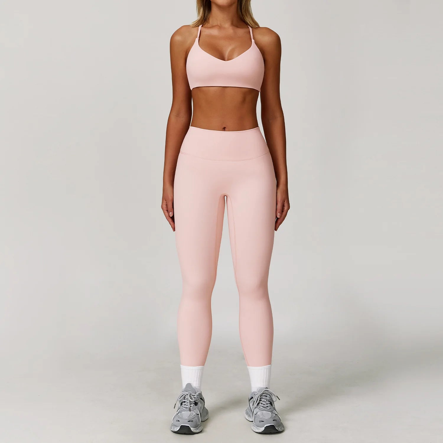 Women's 2 or 3 Piece Yoga Set — Bra, Leggings & Long Sleeve Crop Top