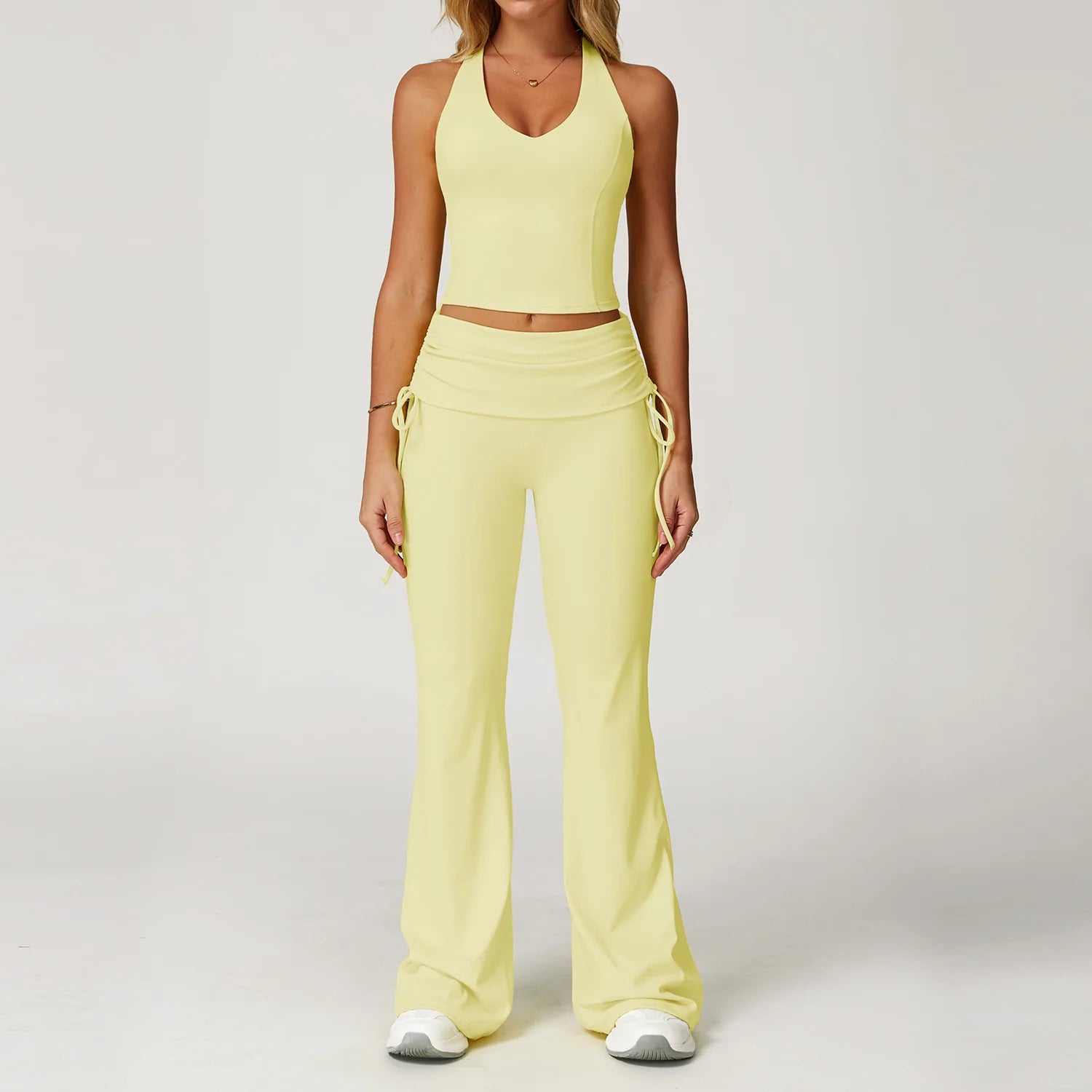 2-Piece Women's Yoga Set — Sports Bra & High-Waisted Leggings