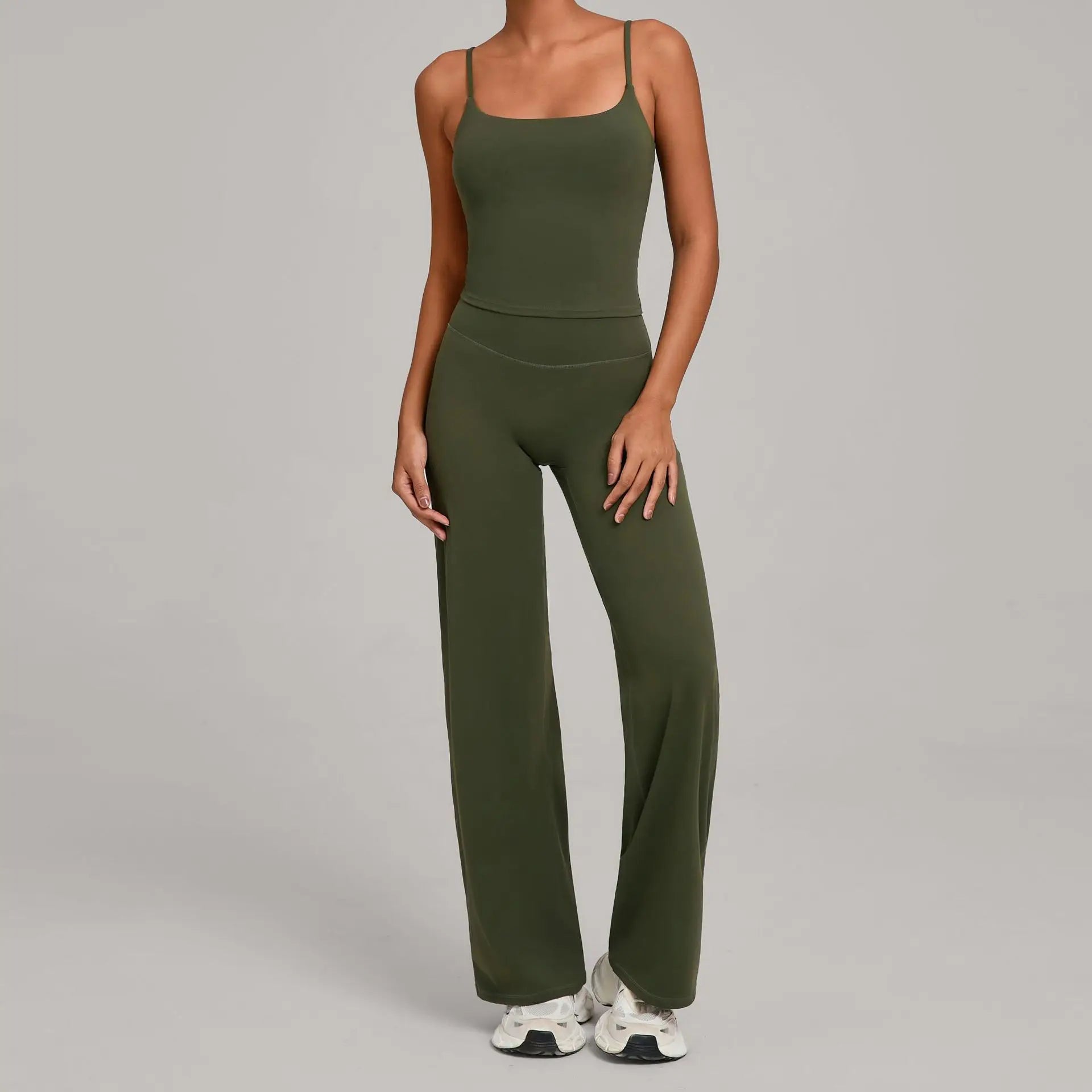 2-Piece Seamless Yoga Set – Second Skin Effect High Waist Top & Leggings