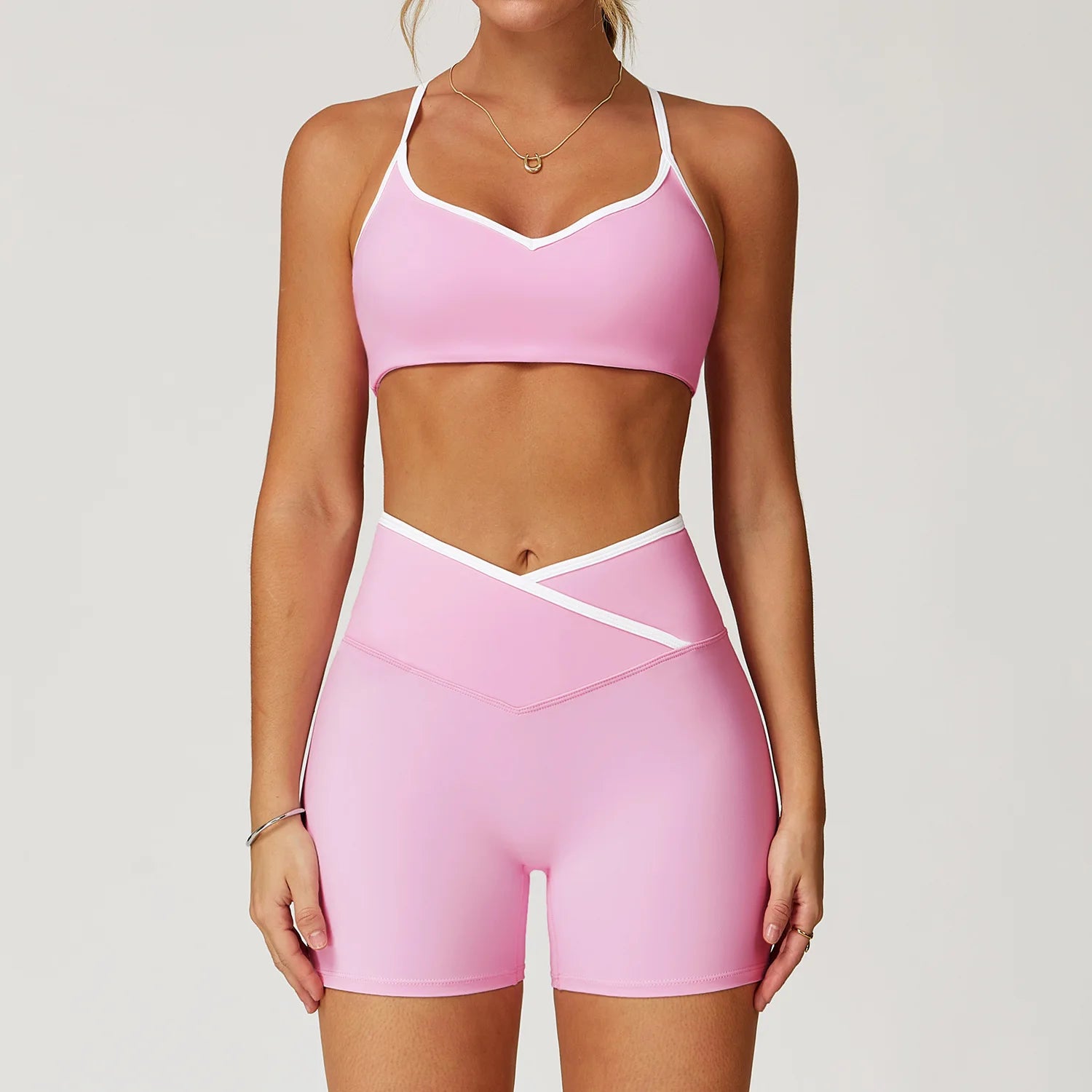 2-Piece Yoga Set - Bra & High-Waisted Shaping Leggings