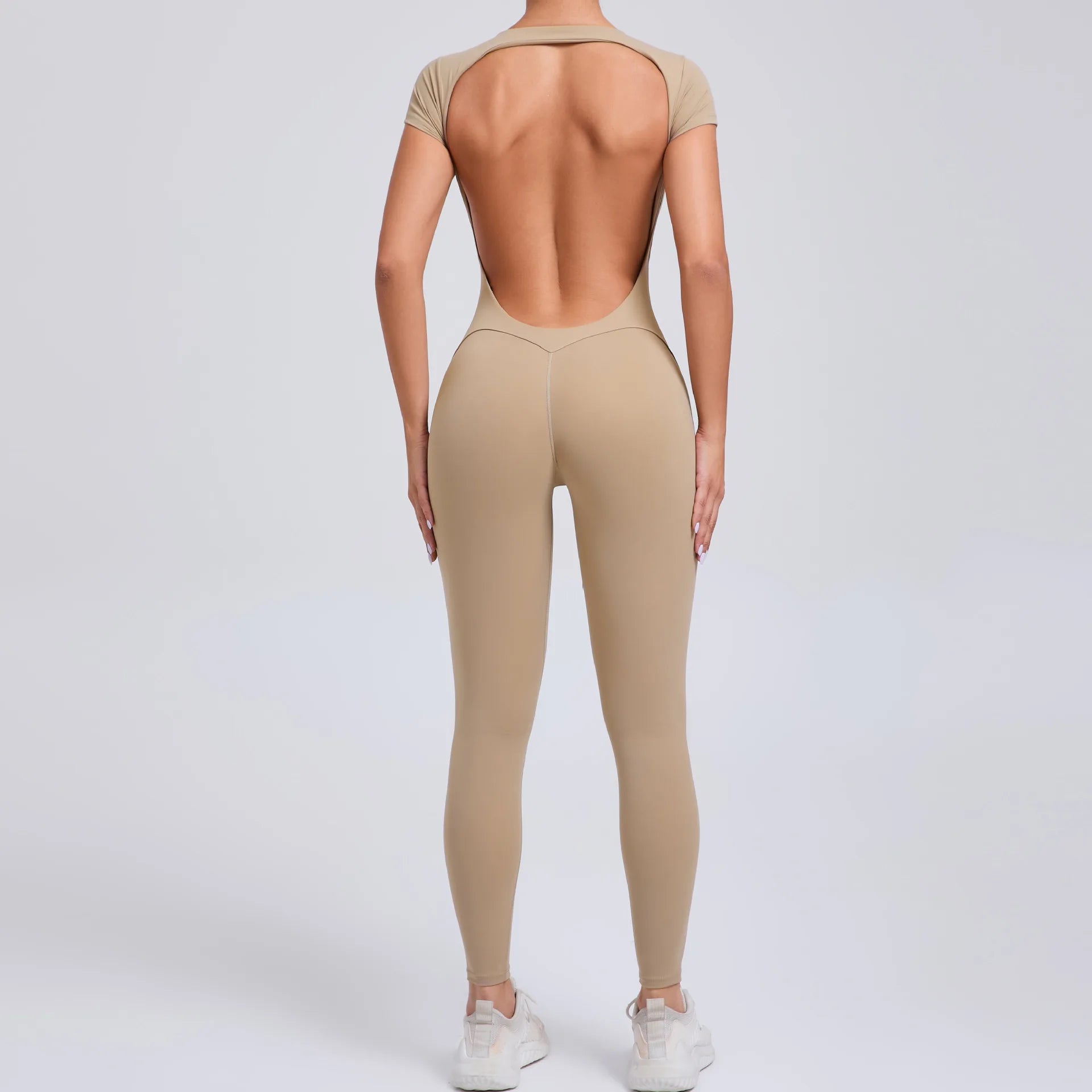 Short-Sleeve Yoga Jumpsuit – Pilates Sports Dungarees