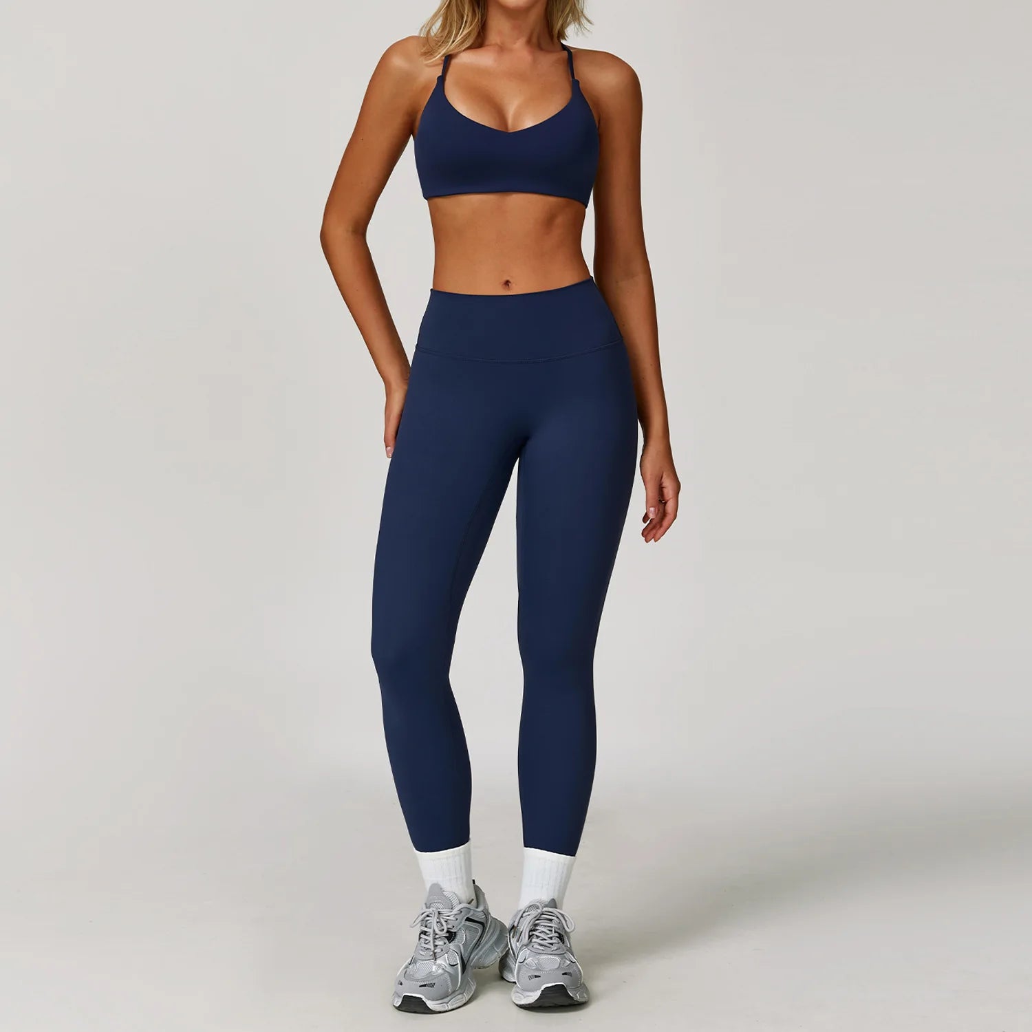Women's 2 or 3 Piece Yoga Set — Bra, Leggings & Long Sleeve Crop Top