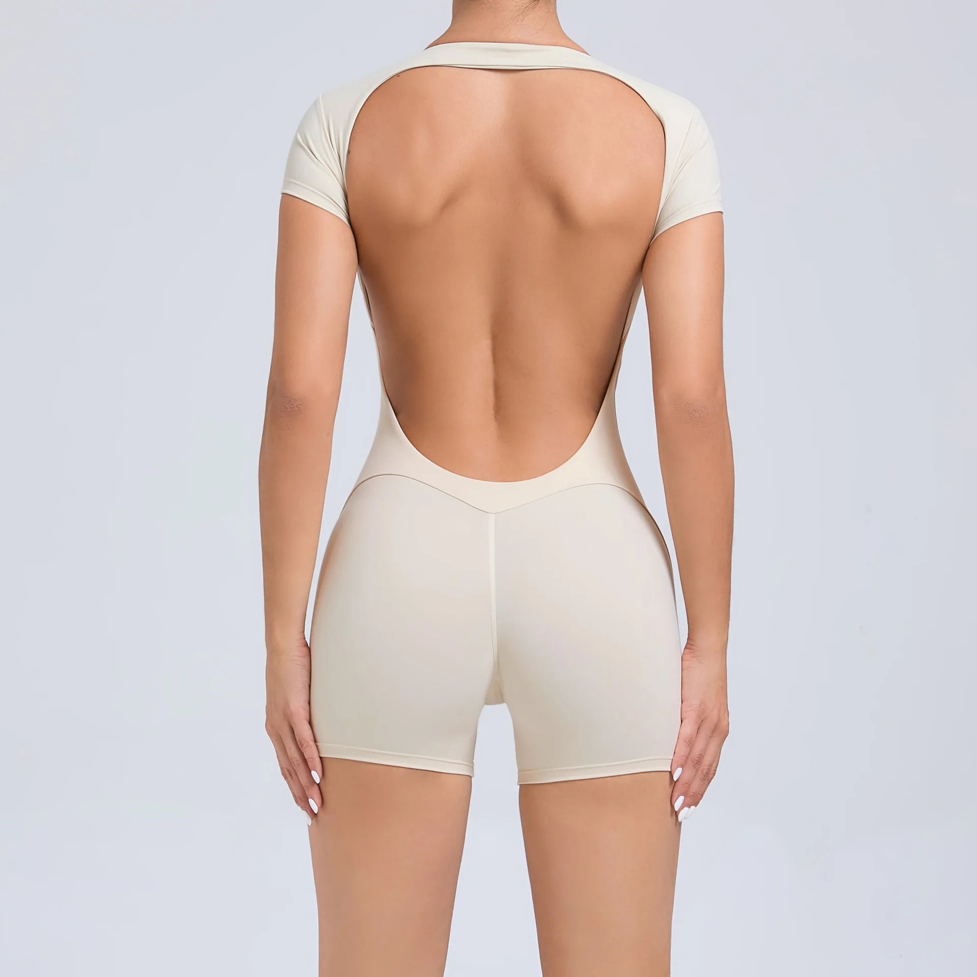 Short-Sleeve Yoga Jumpsuit – Pilates Sports Dungarees