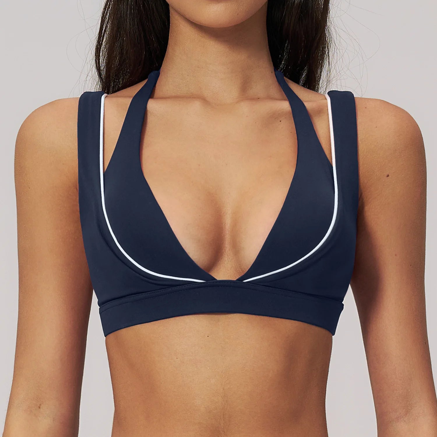 Brassière Sport Dos Croisé Femme — Maintien Fort, Anti-Transpiration