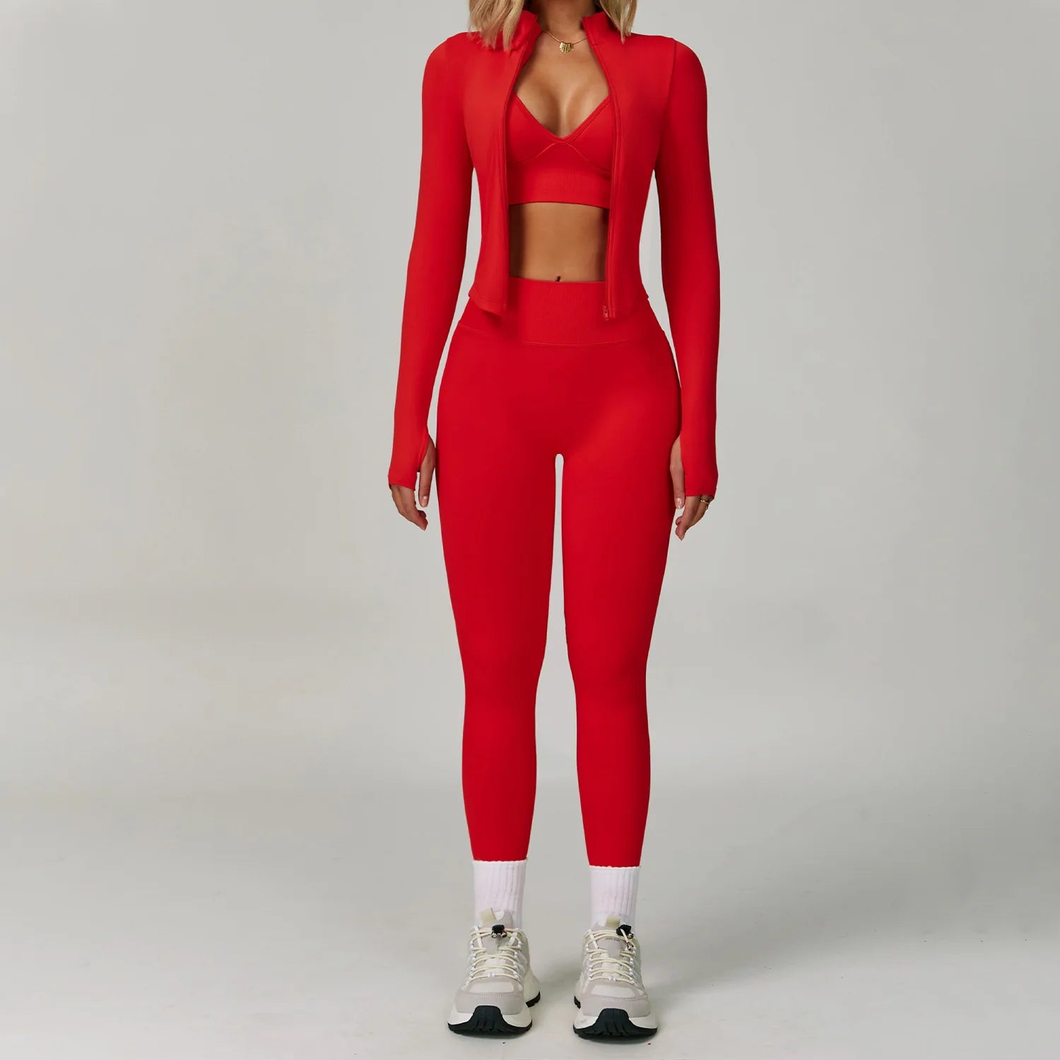 2 or 3 Piece Seamless Yoga Set – Bra, Leggings & Shorts