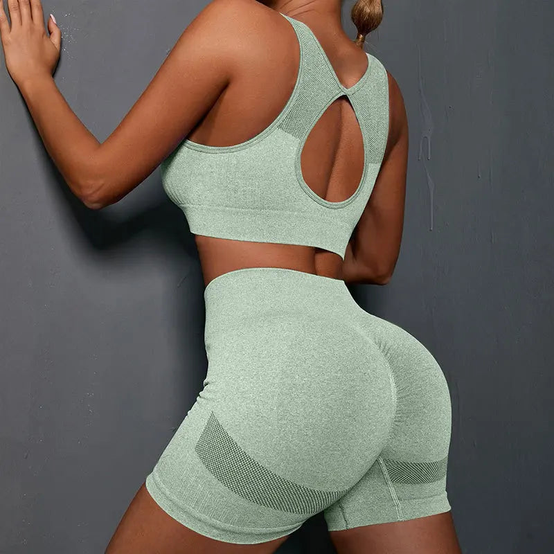 Sports Bra & Shorts Set – Modular, Super Stretchy, 8 Colors